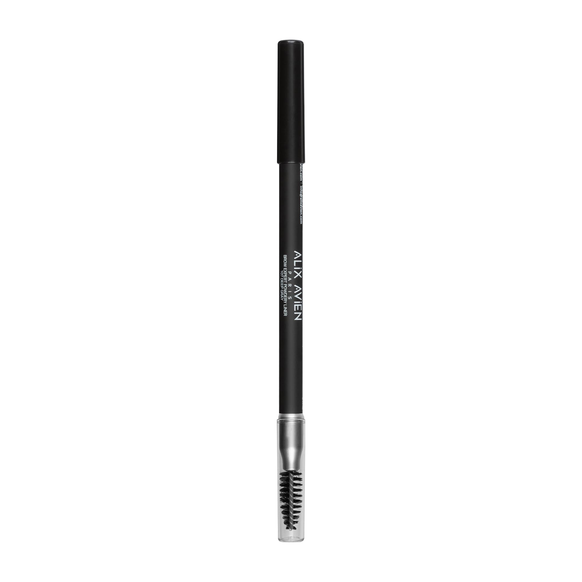 ALIX AVIEN Fırçalı Yumuşak Uçlu Belirginleştirici Gri Kaş Kalemi-eyebrow Expert Powdery Liner 107 Deep Gray
