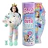 Barbie Cutie Reveal Doll, Fantasy Series Unicorn Plush Costume, 10 Surprises Including Mini Pet & Color Change