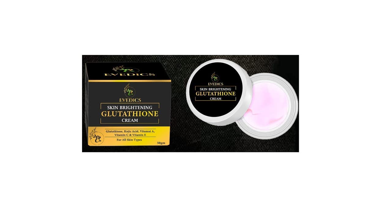 Evedics Advanced Face Brightening Cream| 50 gm |All Skin Types|Anti-Acne|Anti-Pollution|Anti-Ageing| Skin Lightening|Cleanses Pores|Controls Oil|Moisturizes and Hydrates Skin|Activated Glutatione
