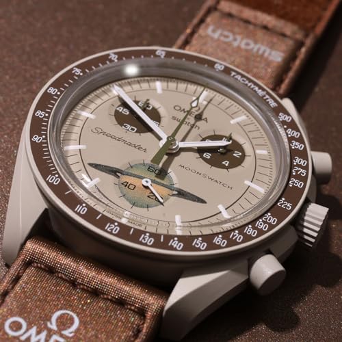 Saturn ギフト 腕時計 オメガ スウォッチ コラボ正規品 箱 ショッパー付き Speedmaster モデル ミッション 腕時計 コラボ 防水 ミッション MoonSwatch マイクロファイバー付き 商品画像3