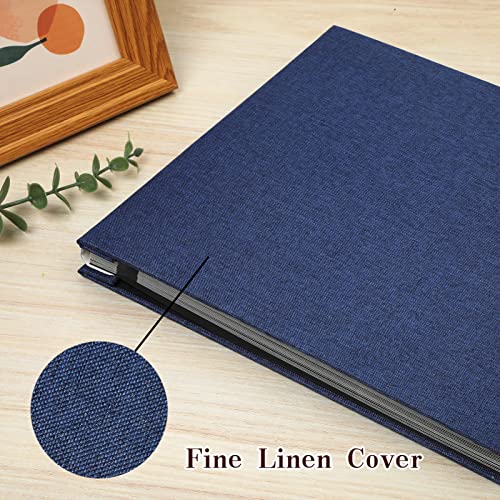 Spbapr Großes Fotoalbum, selbstklebender Leineneinband, magnetisches Scrapbook-Album, DIY-Scrap-Buch… – Ansicht 3