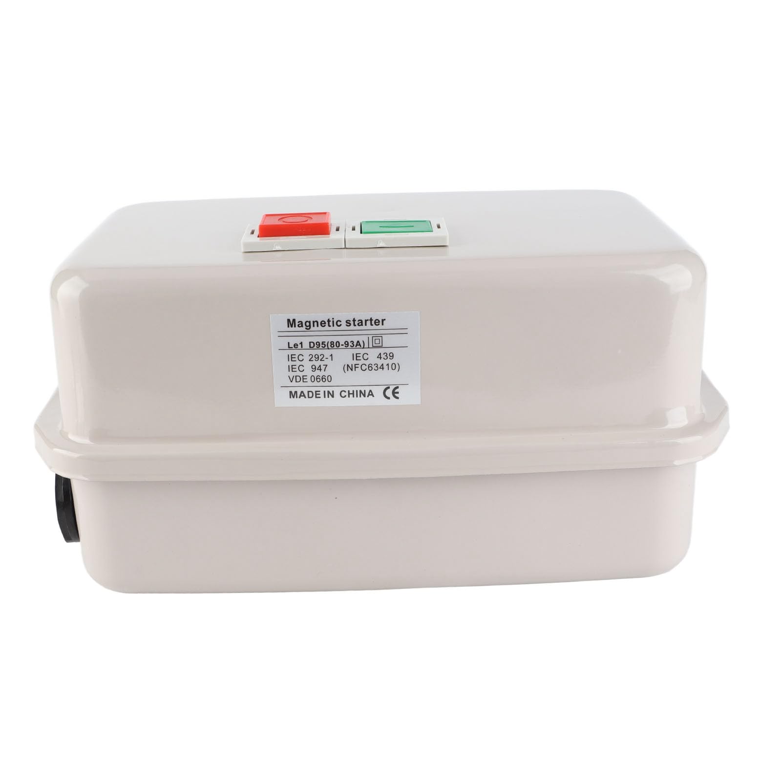 Arrancador de Motor de Arranque Magnético Arrancador de Motor Magnético Monofásico 220 V 230 V 25 KW 35 80-93A Carcasa Impermeable de Hierro con Protección contra Sob