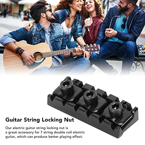 Porca de bloqueio de corda de guitarra, kit de porcas de bloqueio de altura de ajuste resistente de