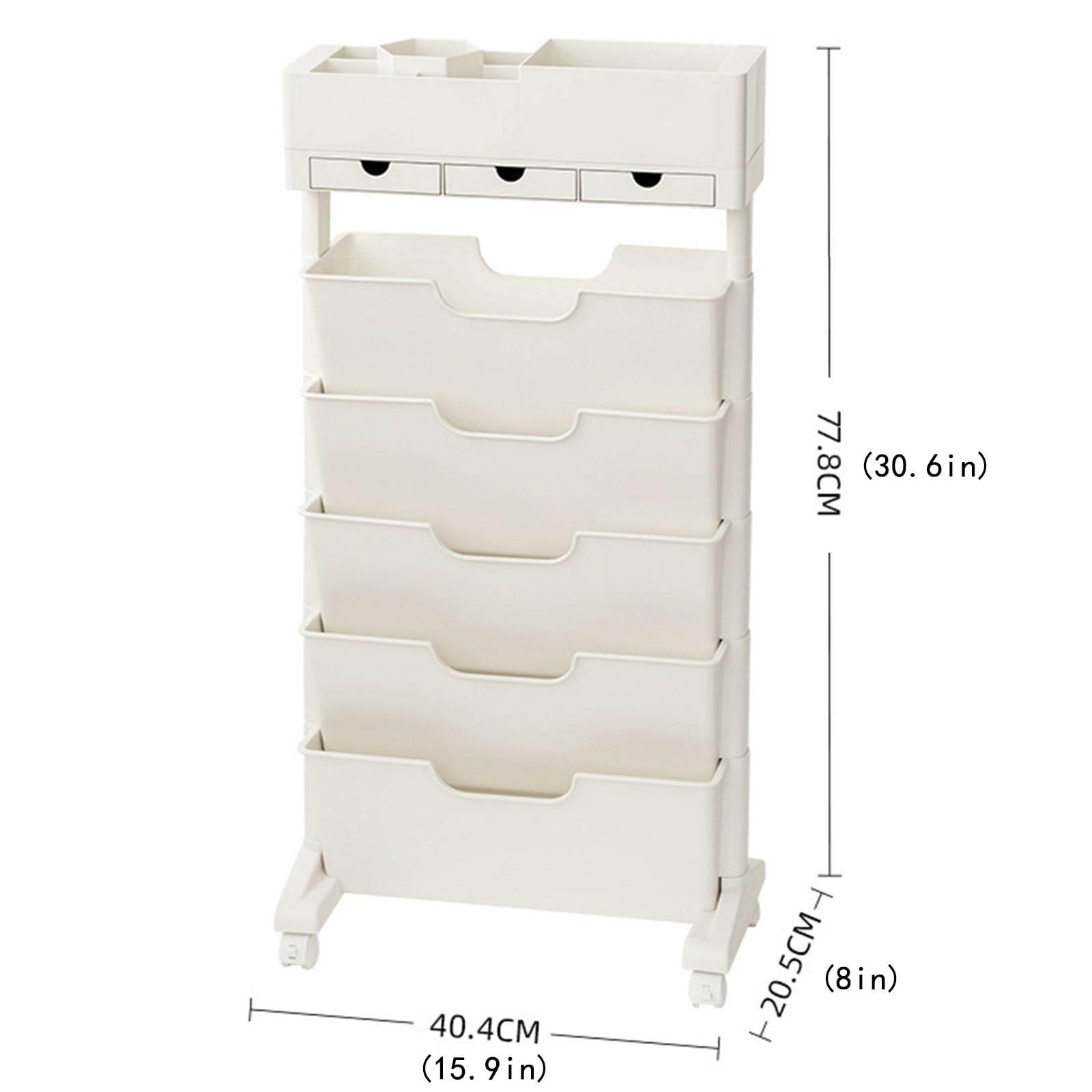 Estante Organizador de Utilidad, EstanteríAs MóViles para Espacios Estrechos, Unidad de EstanteríA MóVil para Despensa de Material PláStico de TamañO Compacto Estructura Estable Estante,Azul