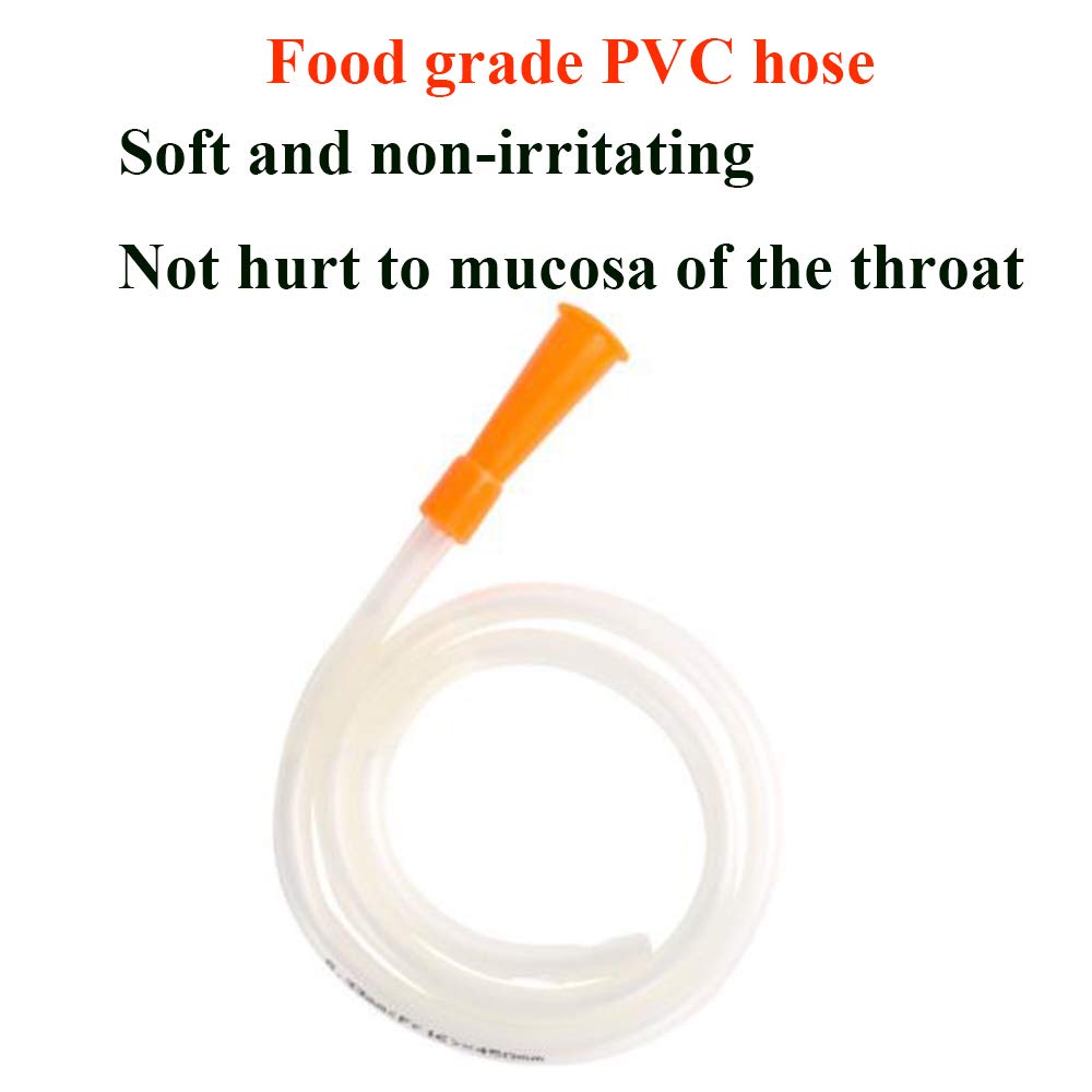 ASZX Manual Suction Pump with 2 Soft Catheters,Portable Phlegm Mucus Secretion Machine,Sputum