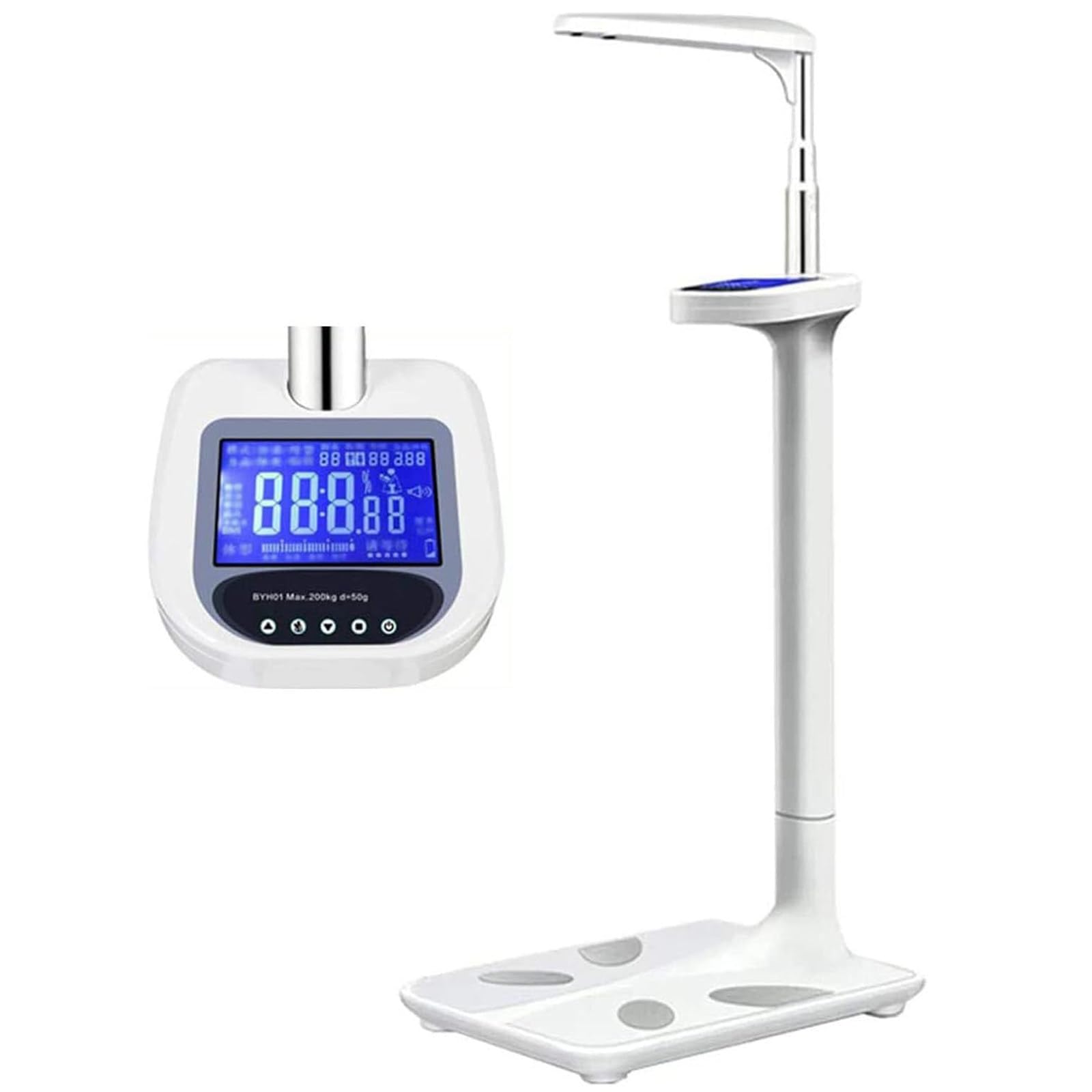 Báscula médica digital con análisis de grasa corporal, analizador inteligente de composición de cuerpo completo para uso doméstico y profesional