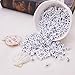 Pandahall 50g/300pcs Mixed Acrylic A-Z English Letter Beads Alphabet Cube Beads DIY Word Message Bracelet Spacer Charm Jewelry Makings 6x6mm White