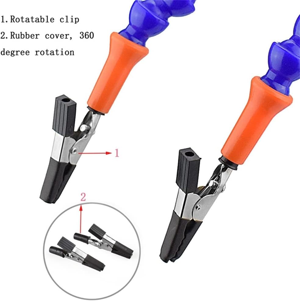 Vise Table Clamp Flexible Arms Soldeirng Iron Holder PCB Welding Repair Third Hand Tool