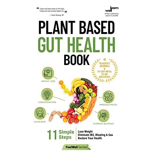 Plant Based Gut Health Book: 11 Simple Steps to Lose Weight, Eliminate IBS, Gas & Bloating & Restore Your Health (FeelWell Series Book 1)