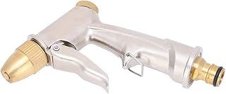 Bocal de mangueira pulverizador bocal mangueira de jardim bocal pistola de lavadora de pressão, pistola de água de lavagem de carro latão puro todo metal spray de limpeza doméstica de alta pressão para plantas de irrigação manual