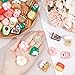 GOMAKERER 30 Pcs 15 Styles Cartoon Silicone Cable Protectors, Food Theme Charger Cable Saver Charging Protector and Cord Holder Phone Accessory for Phone
