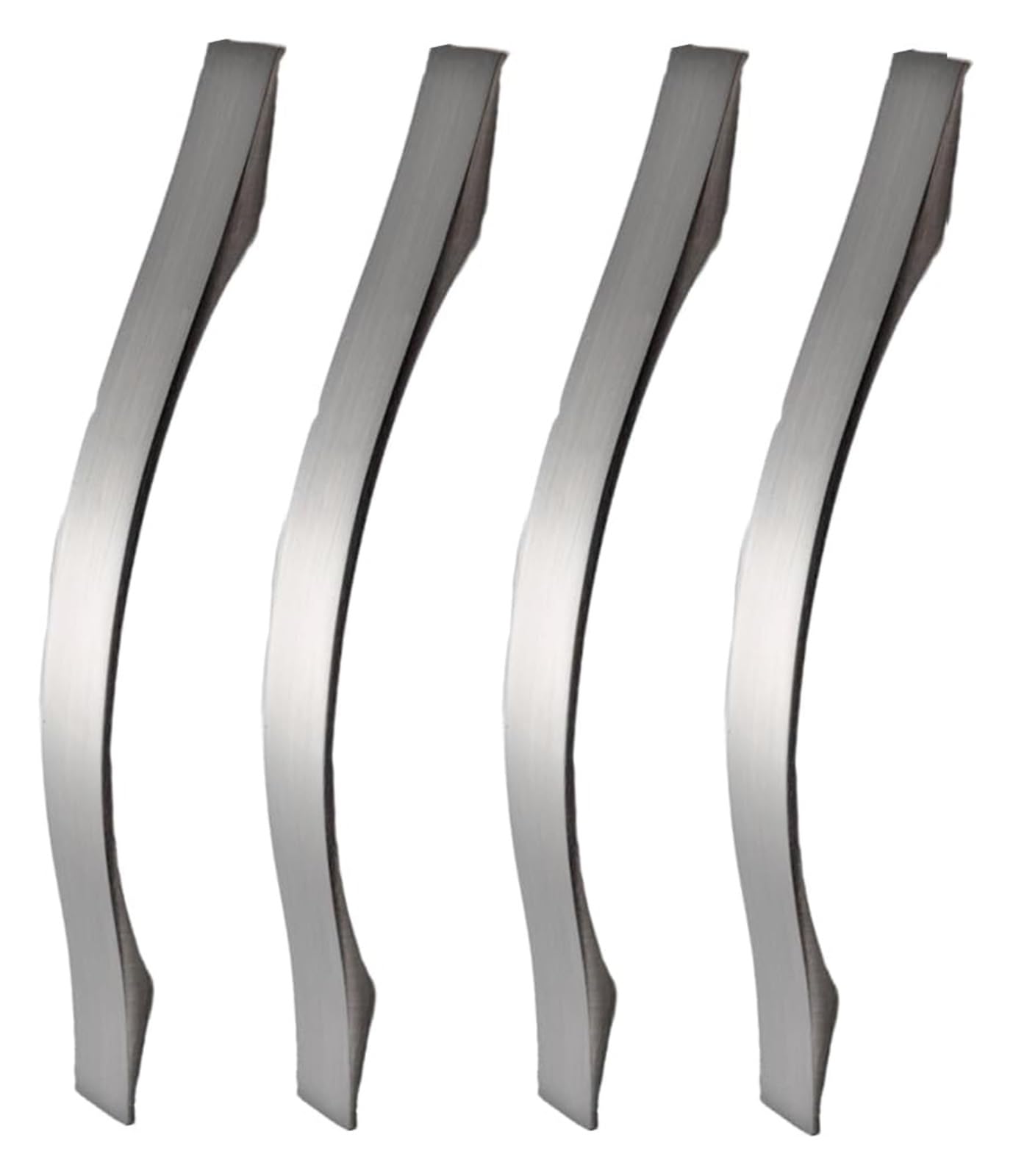 NLQCSXWEP Zinc Alloy Cabinet Bow Handle, Aluminum Alloy Cabinet Drawer Wardrobe Handles 4-Pack 96-192mm(192mm Brushed Aluminum Alloy)