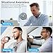 YAWYORE Wireless Bluetooth 5.3 Open Ear Headphones Sport Earbuds with Earhooks IPX7 Waterproof Dual Microphones,Clear Sound Comfortable Fit,88H Playtime Suitable for Running,Fitness(Black)
