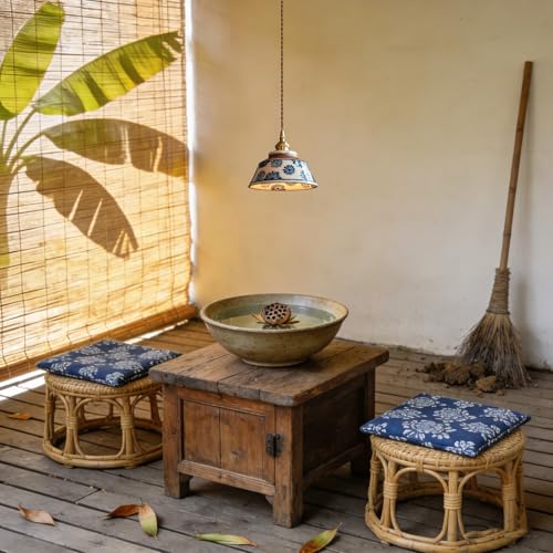 Lámpara de porcelana china para isla de cocina que transforma tu comedor 3