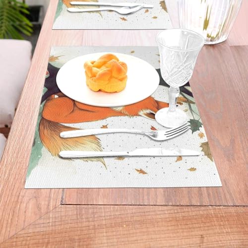 Sets de table en vinyle lavables et antidérapants pour repas