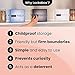 Lockabox One™ | Compact and Hygienic Lockable Storage Box for Food, Medicines, Tech and Home Safety | One Size 12 x 8 x 6.6 inches externally (Jet)