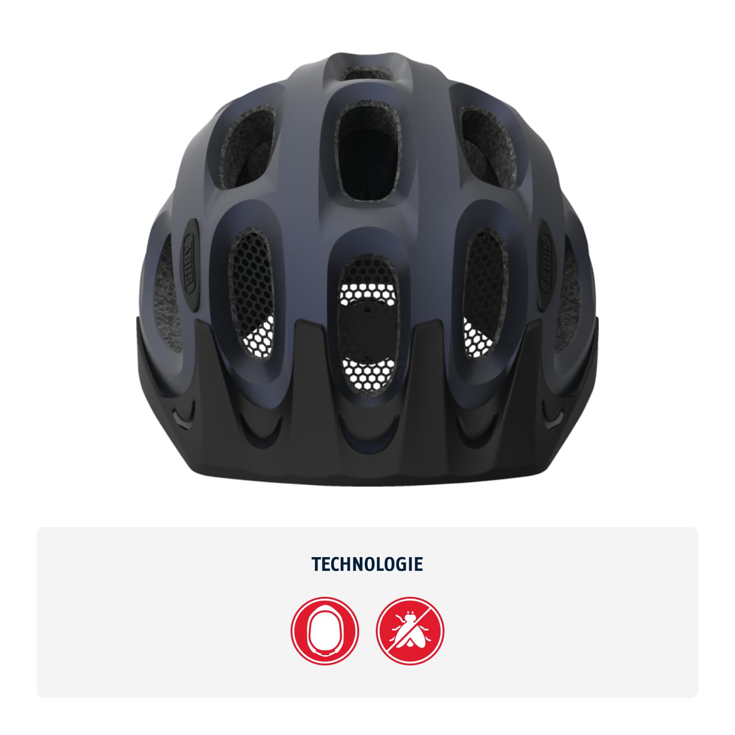 ABUS Stadthelm Youn-I ACE - Fahrradhelm für den Alltag - mit integriertem LED-Rücklicht - für Damen und Herren