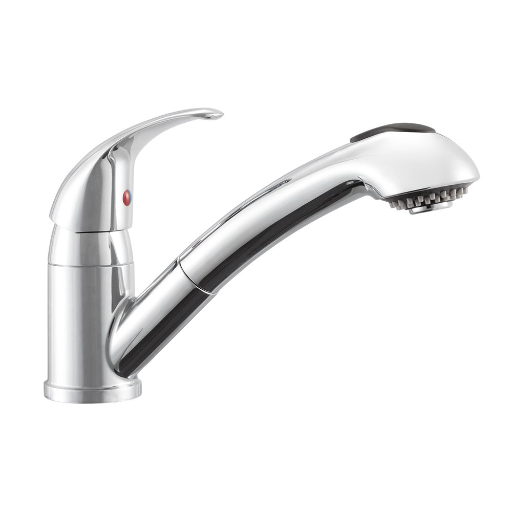Dura Faucet DF-NMK852-CP RV Pull-Out Kitchen Faucet (Chrome)