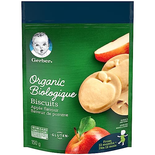 Gerber - GERBER Organic Biscuits Apple Flavour Toddler Snack - -25%