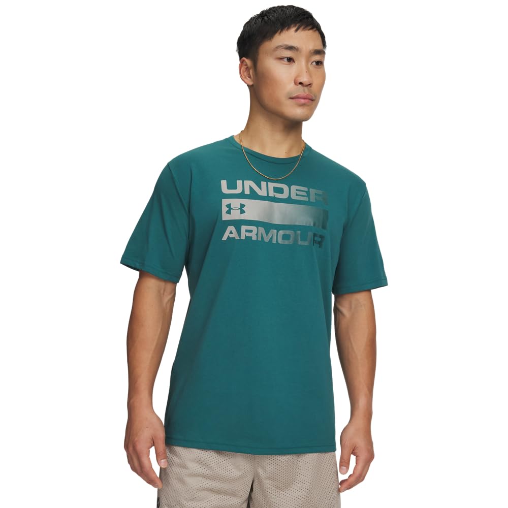 UA Team Issue Wordmark SS - Rack Green / / Arden Green - SM โ image 1