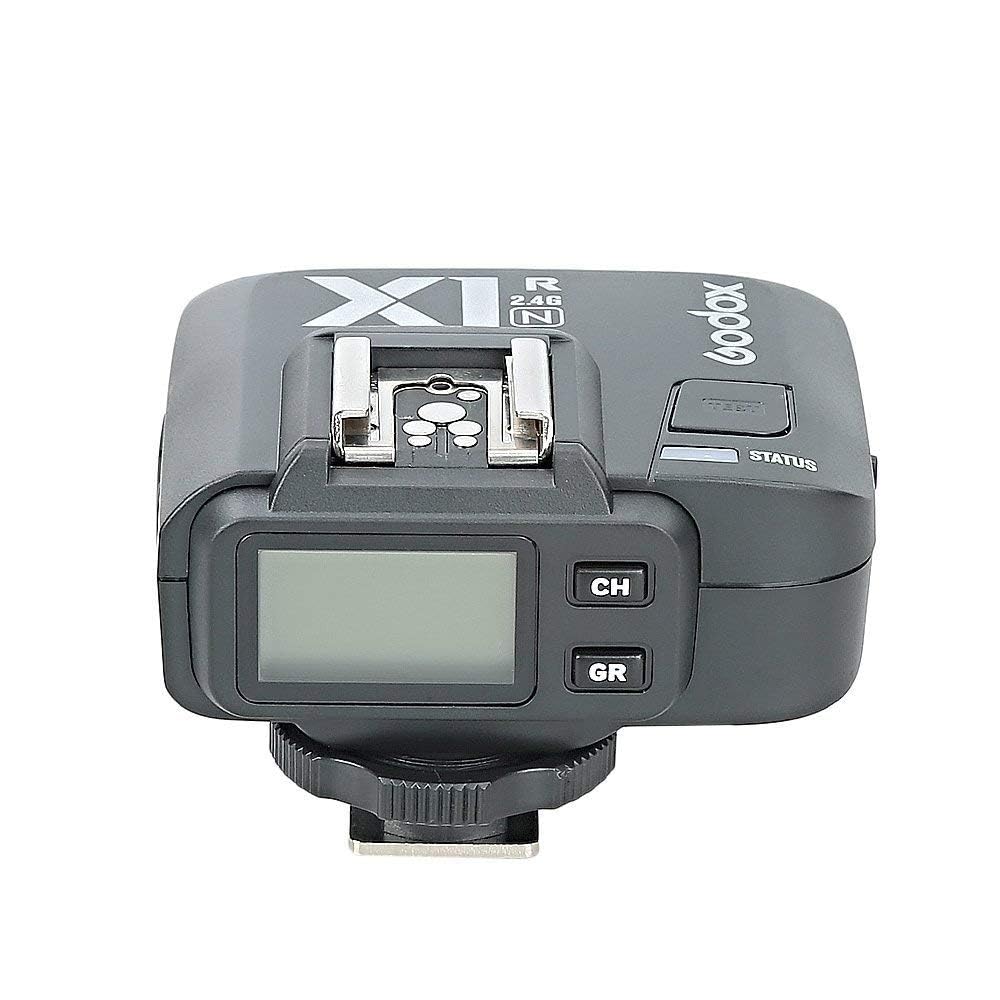 Godox X1R-N Récepteur de déclenchement de Flash sans Fil synchronisation Haute Vitesse du système X sans Fil 2.4G 1/8000s, Compatible X1N XPro-N XProII-N pour Nikon Caméra