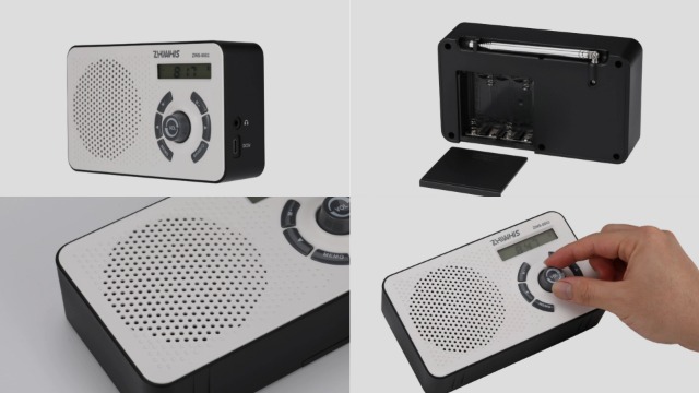 Amazon.co.jp: ZHIWHIS デジタルラジオ, AM/FM/短波/ワイドFM対応