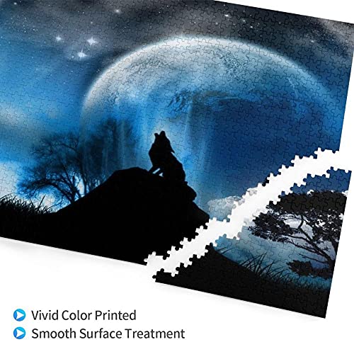 ZGDPBYF | Puzzel 500 Stuks |Tiger in vlammen in dierenlandschap | volwassen puzzels | houten legpuzzel | kunst DIY… - Image 4