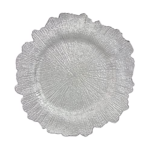 Set de 12 platos cargadores plásticos 13 pulg miniatura 1