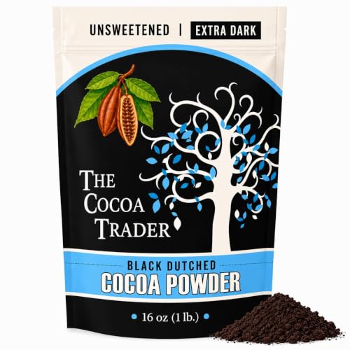 Black Cocoa Powder for Baking - Unsweetened, Extra Dark, 1 l...