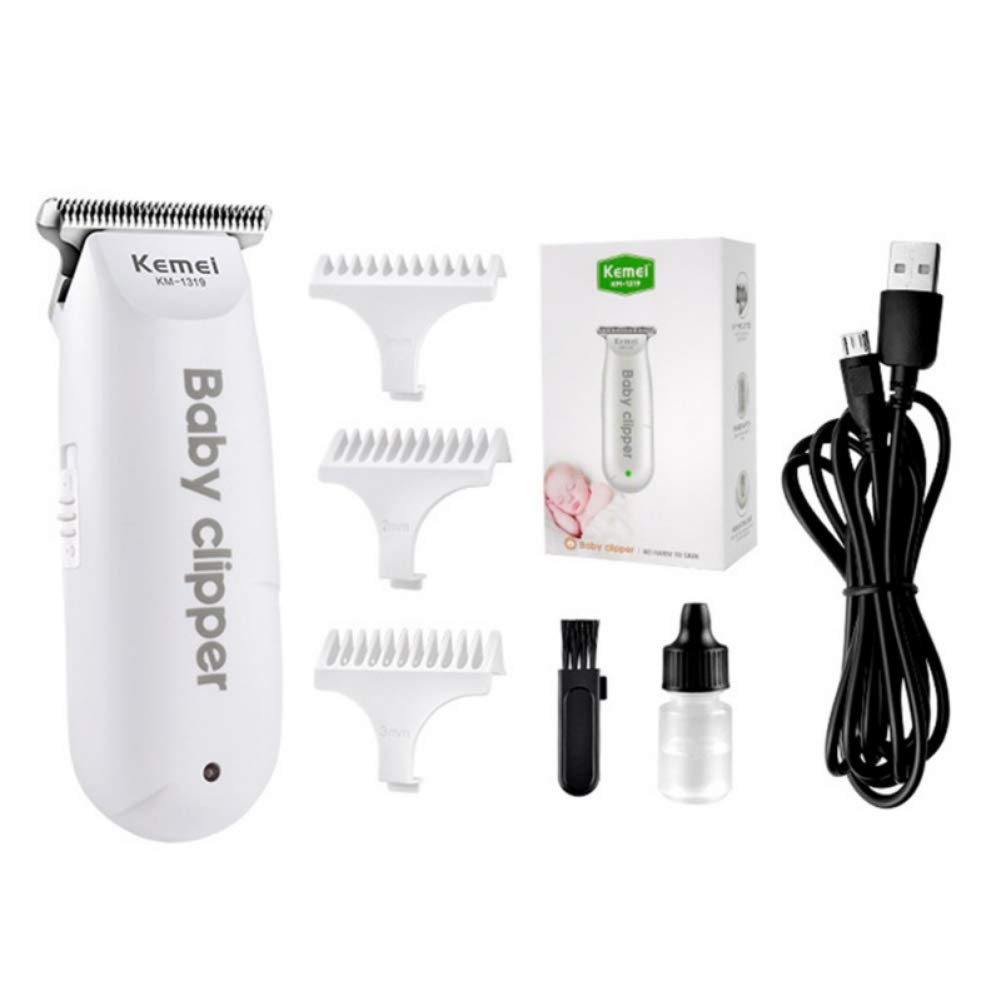 Qianren Baby Hair Clipper Quiet USB Charging Mute and Cordless Hair Trimmer Hair Razor Haircut Tool for Infant Kids Toddler