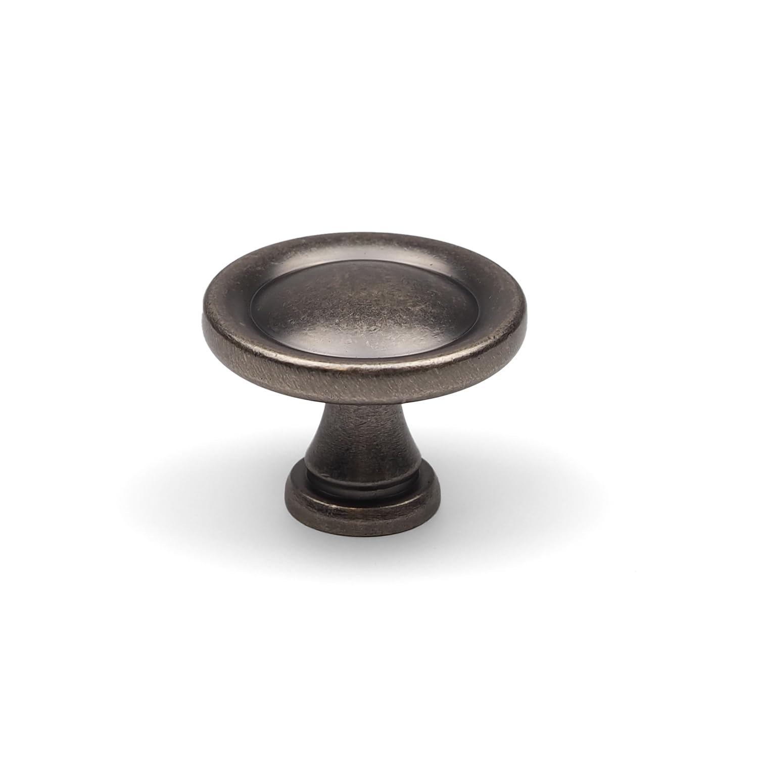 Antique Pewter Cabinet Knob 31Mm Round Grey Pull 5056767303231
