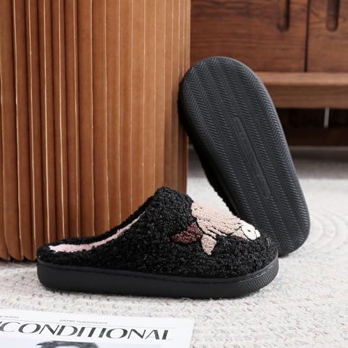 Highland Cow Slippers for Women, The Original Highland Cattle Slippers, Plush Scottish Highland Cow Animal Slippers Warm Non Slip Home Indoor Cow Slippers4