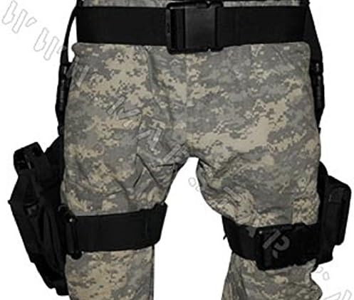 Vivoi 3 pc Drop Leg Gun Holster W/ 3 Magazine Pouches Pistol Pouch Tactical/Airsoft