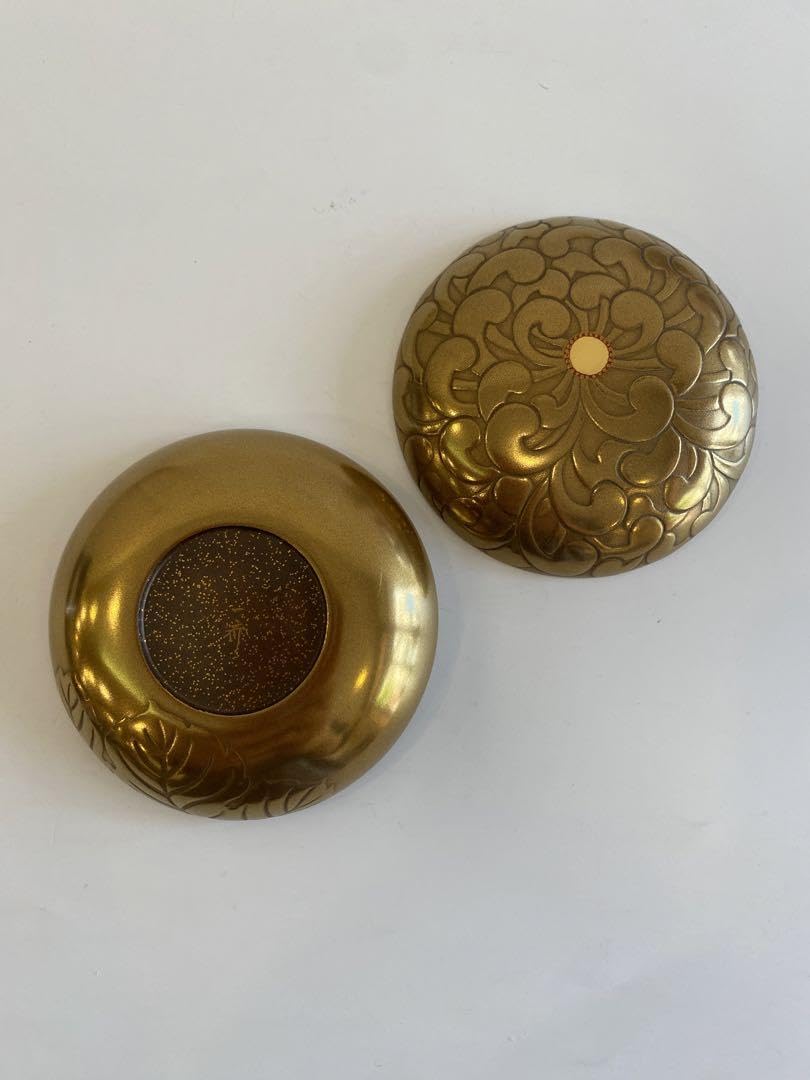 菊蒔絵丸香合 西條一斎作 茶道具 【公式通販】