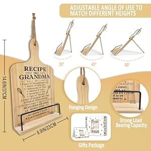 Grandmagiftschristmasgrandmagiftsfromgranddaughteradjustmentcookbookstandwithapronsetrecipebookipadholderforkitchengrandmagrannybirthdaygrandparentsdaygift Urban Country Home Decor Grandma gifts christmas grandma gifts from granddaughter adjustment cookbook stand with apron set recipe bookipad holder for kitchen grandma granny birthday grandparents day gift urban country home decor