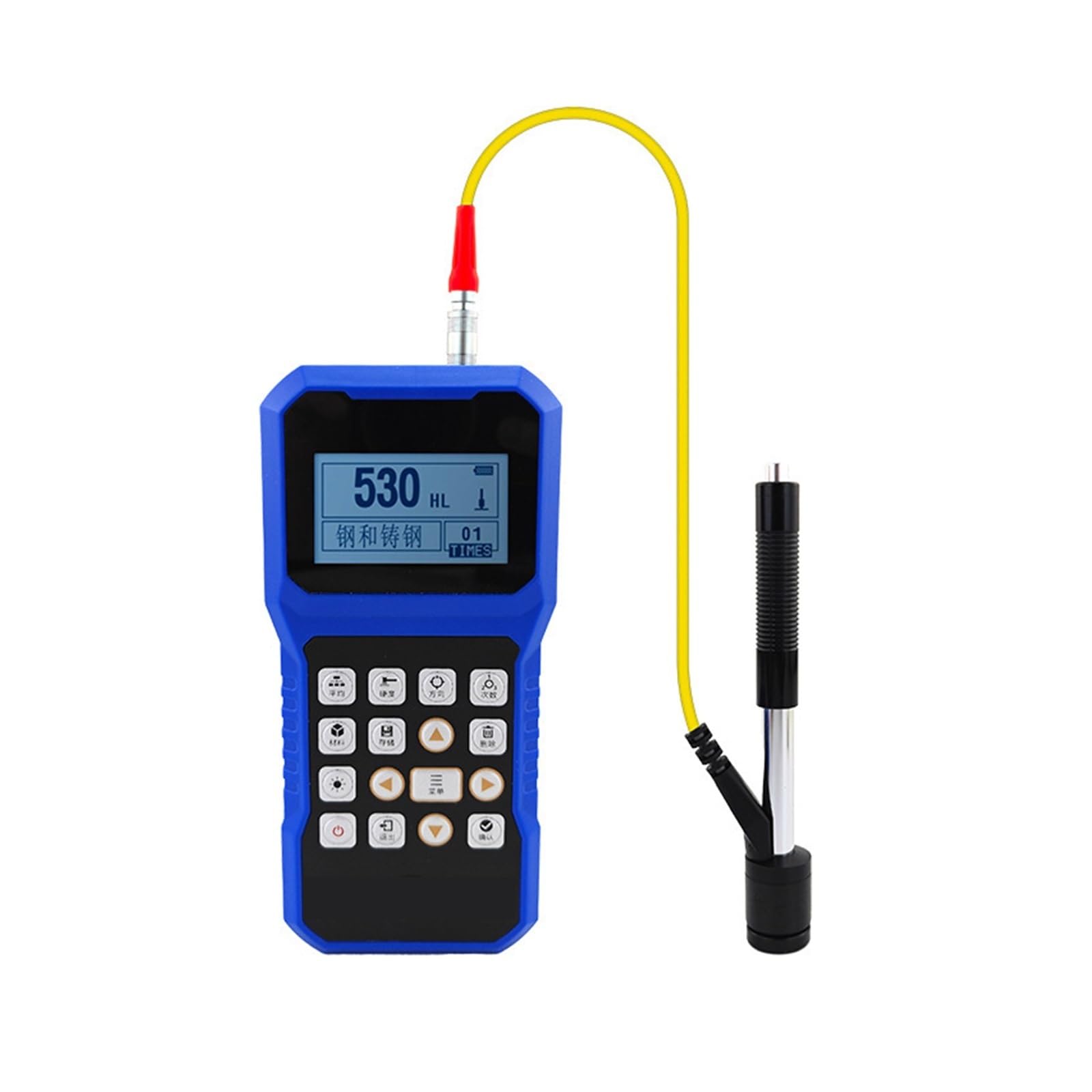 Gqnblvhzupdm 1 Hardness Tester Portable Leeb Hardness Tester High Precision Stainless Steel Metal Iron Block(1)