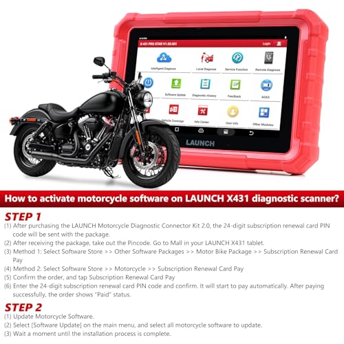 Kit conector de diagnosis OBD para moto LAUNCH X431 que soluciona fallos electrónicos 3