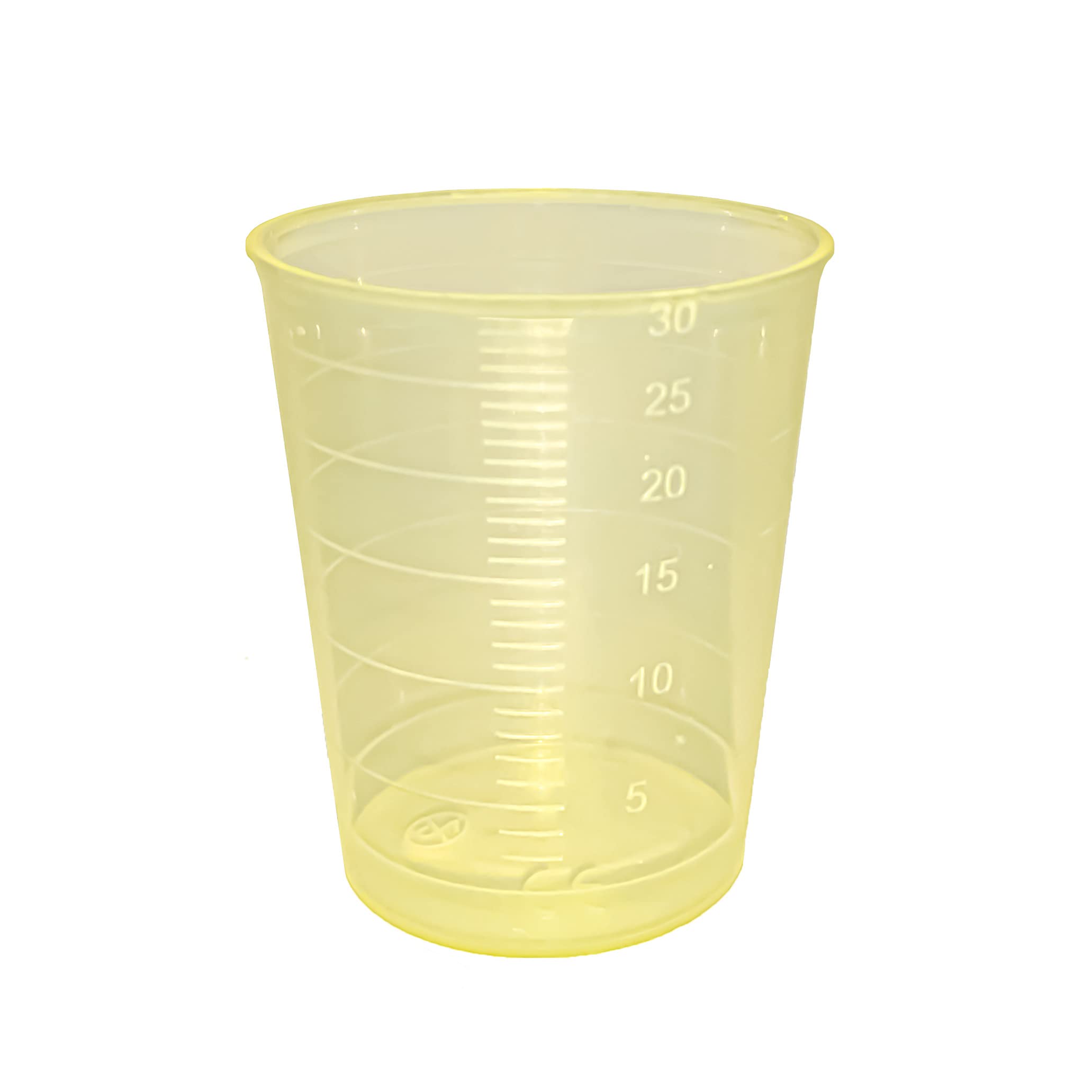 Medikamentenbecher 4800 Stück, Einmal-Medizinbecher 30ml graduiert - Gelb