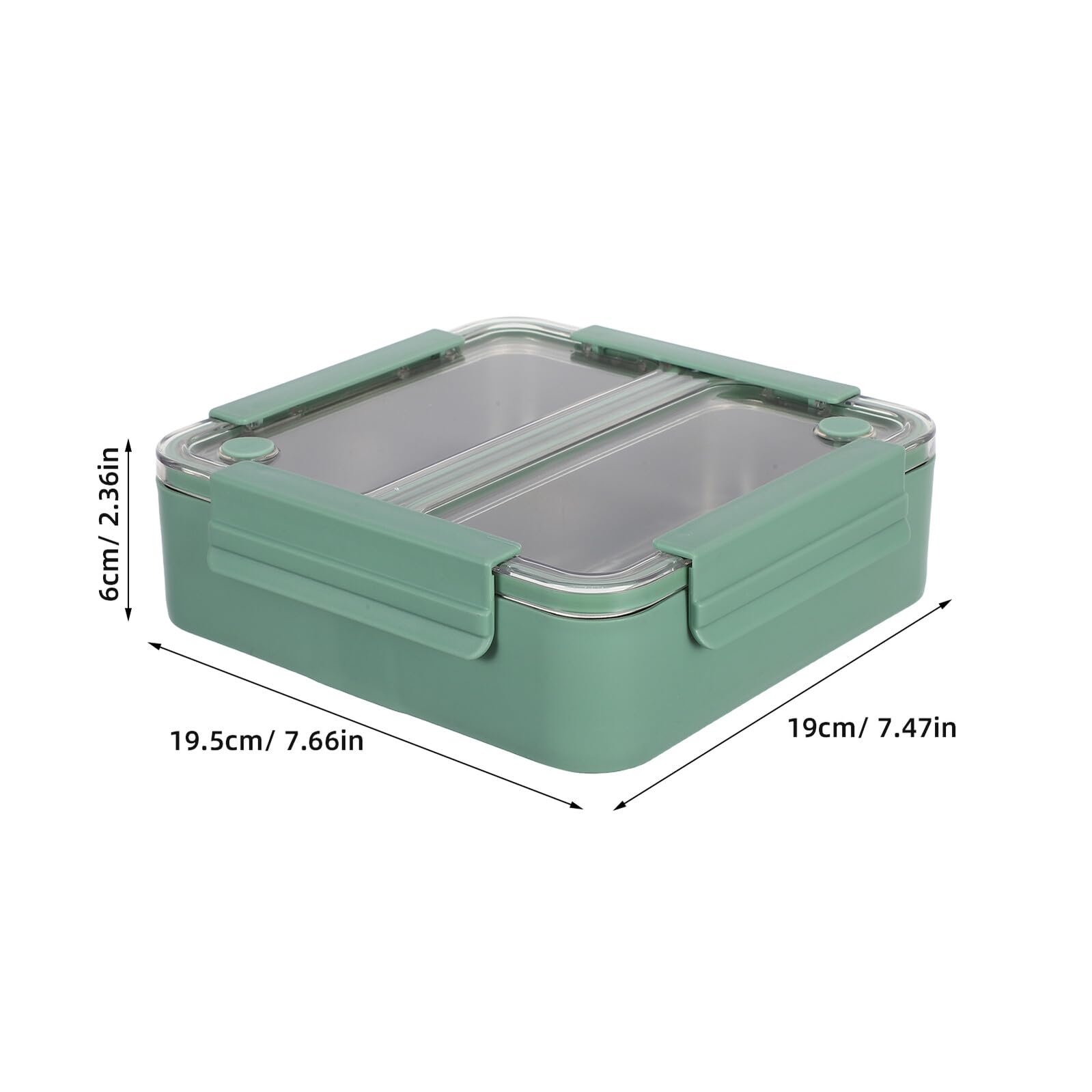 Edelstahl Bento Lunchbox Geteilte Metall Brotdose Auslaufsicher Für Arbeit Schule Outdoor Praktische Aufbewahrung Großer Fassungsvermögen
