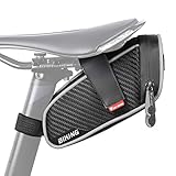 Fahrrad Satteltasche, perfekt für alles Notwendige, wie Schlüssel, Geld, Reifenreparaturset, Multifunktionswerkzeug, Energie Gel oder Snacks