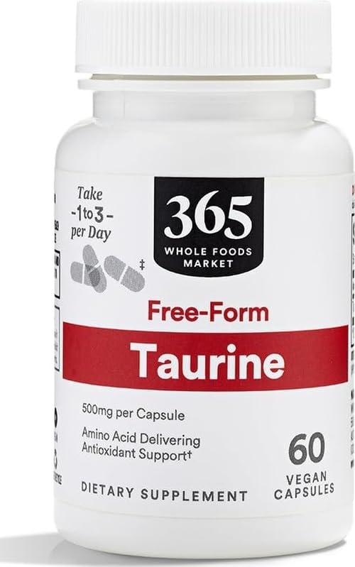 365 by Whole Foods Market, Taurine 500mg, 60 Count - image 1