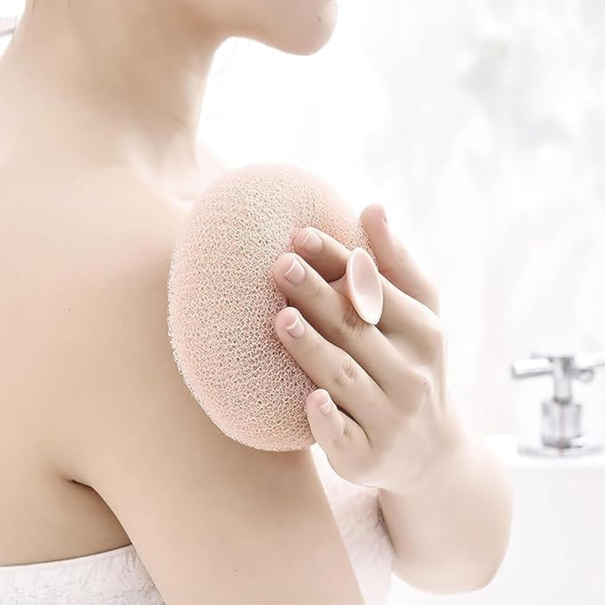 Round Loofah Scrubbing Brush Bath Sponge, 1 Piece