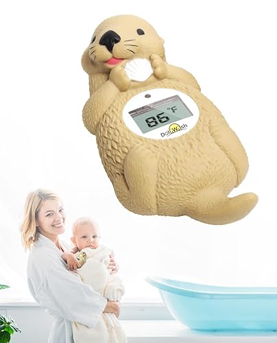 Digtal - Termómetro de baño para bebés, termómetro de bañera de nutria preciso, sin BPA, juguete de temperatura de baño para bebés, fácil de usar