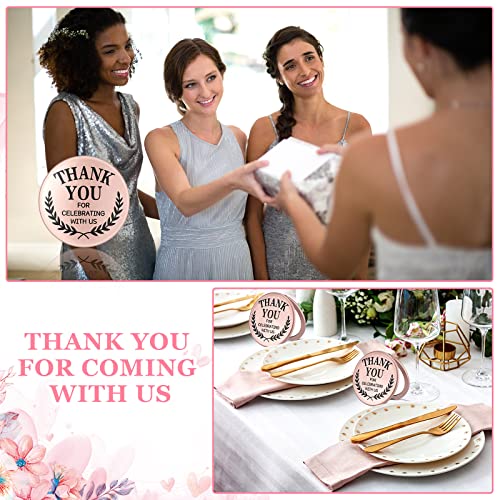 Tatuo 24 Set Wedding Party Favors Compact Mirrors Bulk For Guest Thank You Celebrating With Us Gift Sets Pocket Makeup Mirrors Bulk For Purses For Bachelorette Bridal Party Souvenir Gift (Rose Gold) #TOP5