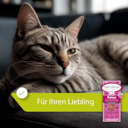 Dirk Drexel Relax Kräuterlis für Katzen 78g | Angst und Stress | mit Bachblüten | Innere Ruhe | Zur Harmonisierung | Beruhigungsmittel