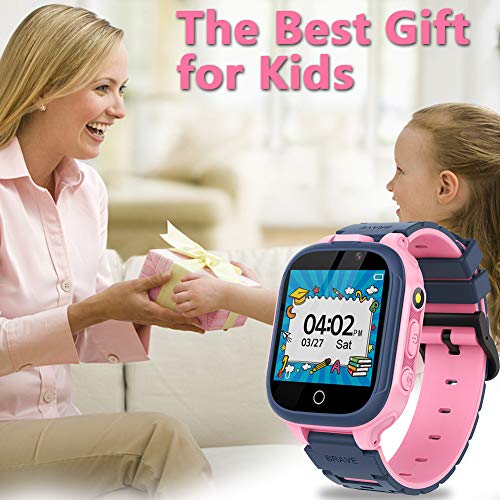 Kids Smart Watch Boys Girls With 24 Games Dual Camera 1.44" Touch Screen Music Player Video Recorder 12/24 Hr Pedometer Alarm Clock Calculator Flashlight Stopwatch Electronic Learning Education Toys #TOP6