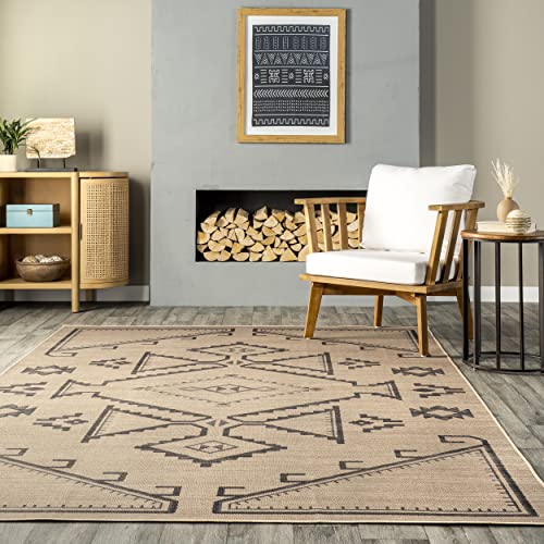 Rugs Usa X Lauren Liess Audriana Easy Jute Machine Washable Area Rug, 9' X 12', Natural #TOP6