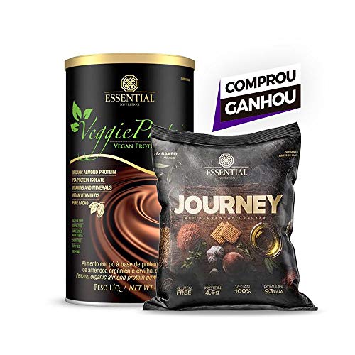 Veggie Protein Cacao 455g Essential Nutrition Journey Lançamento