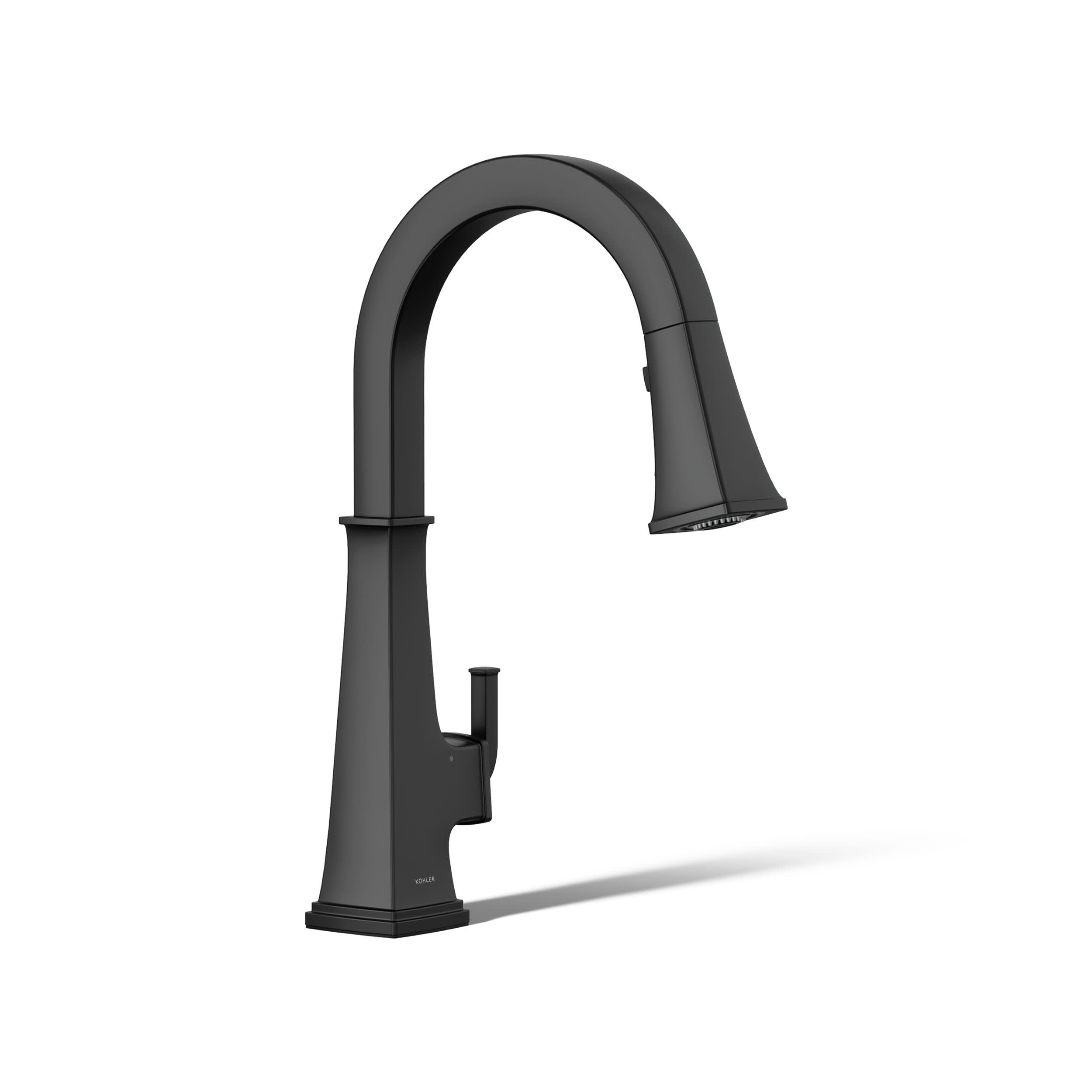 Kohler 23832-BL Riff Grifo para Fregadero de Cocina con Agua, Color Negro Mate