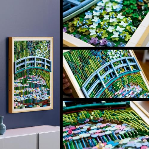 Image of LEGO Art Claude Monet - Bridge Over a Pond of Water Lilies - Impressionist Wall Art - 31220